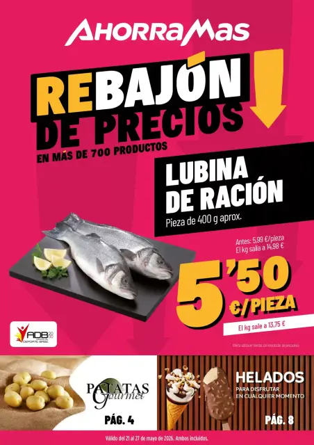 Ofertas de Ahorramas España de 21 a 27 mayo 2026 Rebajón De Precios - Página 1