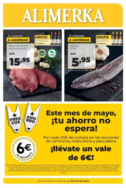 Ofertas de ‎Alimerka Supermercados‎ España de 18 a 24 mayo 2026 Catálogo de ofertas mensuales - Página 1