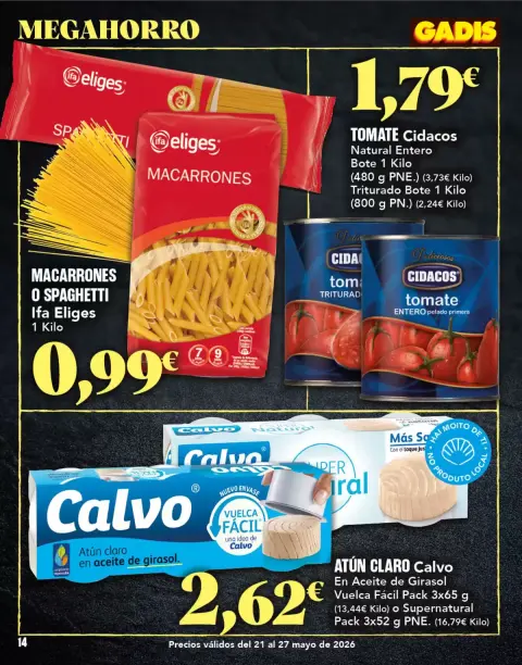 Ofertas de GADIS España de 21 a 27 mayo 2026 Gadis Megahorro - Página 14