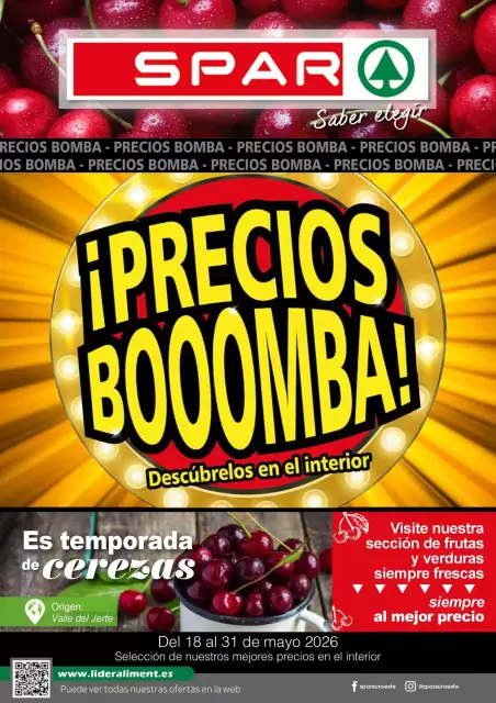 Ofertas de SPAR España de 18 a 31 mayo 2026 Ofertas bombazos - Página 1