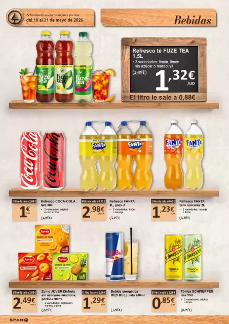 Ofertas de SPAR España de 18 a 31 mayo 2026 Ofertas bombazos - Página 4