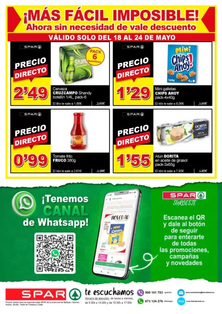 Ofertas de SPAR España de 18 a 31 mayo 2026 Ofertas bombazos - Página 12