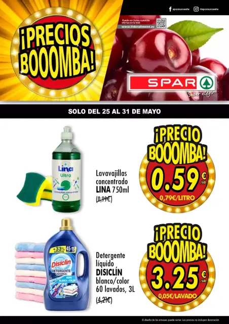 Ofertas de SPAR España de 25 a 31 mayo 2026 Ofertas bombazos - Página 1