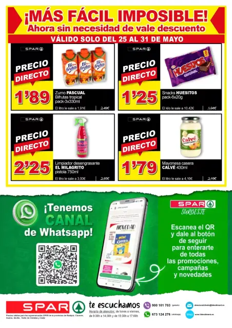 Ofertas de SPAR España de 25 a 31 mayo 2026 Ofertas bombazos - Página 2
