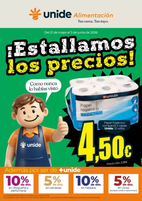 Ofertas de Unide Alimentación España de 22 mayo a 3 junio 2026 ¡Estallamos los precios! - Página 1
