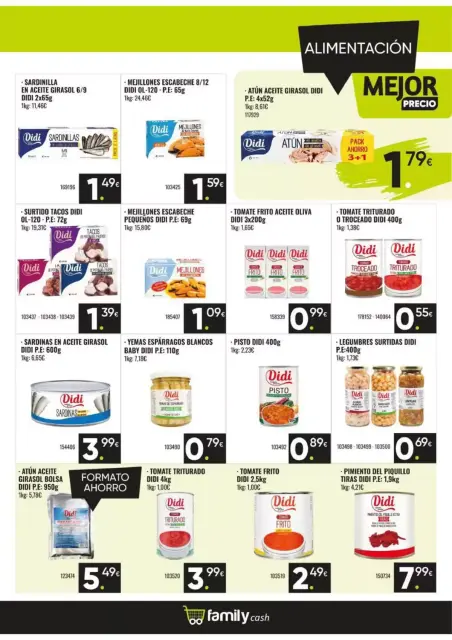 Ofertas de Supermercado Family Cash España de 11 a 31 mayo 2026 El Ahorro Para La Familia - Página 7