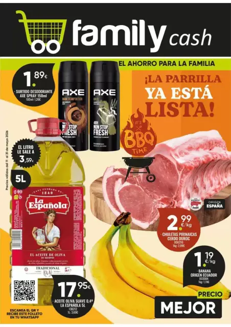 Ofertas de Supermercado Family Cash España de 11 a 31 mayo 2026 El Ahorro Para La Familia - Página 1