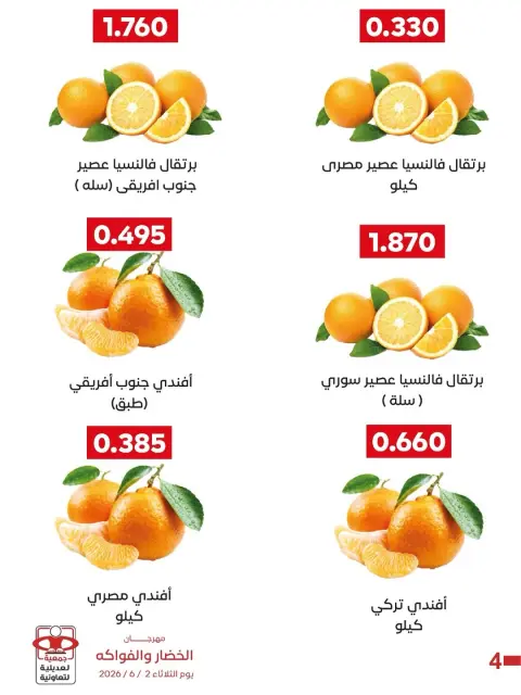 عروض جمعية العديلية التعاونية الثلاثاء ٢ يونيو ٢٠٢٦ مهرجان الخضار والفواكه - صفحة 3