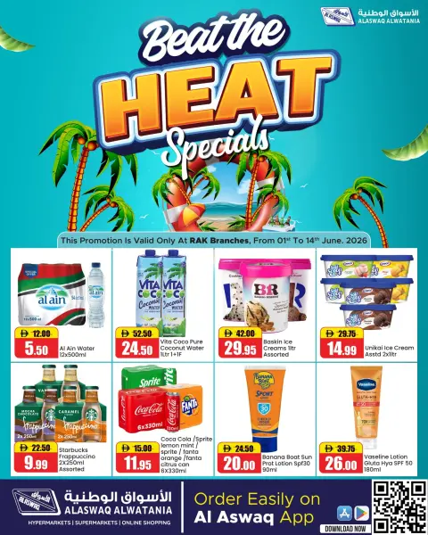 Ofertas de Al Aswaq Al Watania Ras Al Khaimah de 1 a 14 junio 2026 Derrota las ofertas de calor - Página 1