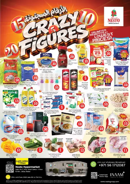 Ofertas de Nesto Jafza de 4 a 7 junio 2026 Ofertas con Cifras Locas - Página 1