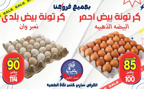 عروض بندق ماركت من ٥ حتى ١١ يونيو ٢٠٢٦ عروض البيض - صفحة 1