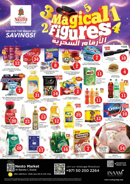 Ofertas de Nesto Al Barsha de 8 a 10 junio 2026 Ofertas de números mágicos - Página 1