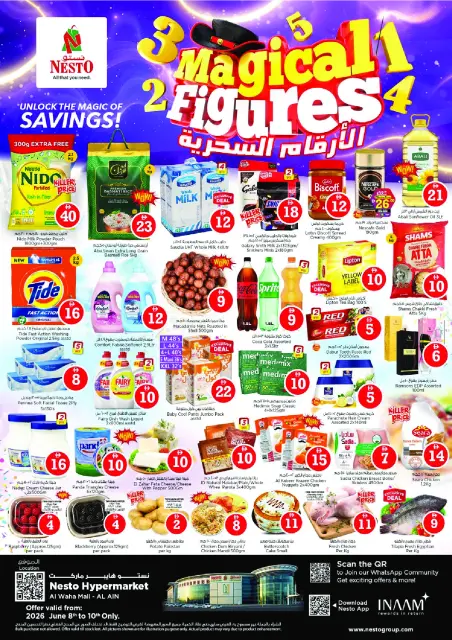 Ofertas de Nesto Al Ain de 8 a 10 junio 2026 Ofertas de números mágicos - Página 1