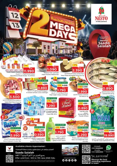 Nesto offers in Salalah from 12 to 13 June 2026 2Day Mega Deals - Page 1