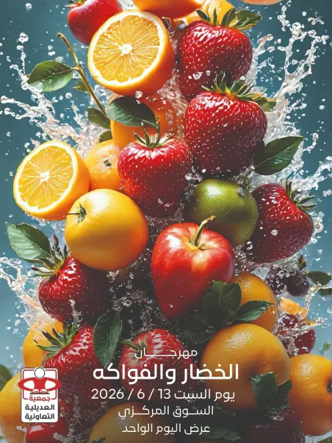 عروض جمعية العديلية التعاونية السبت ١٣ يونيو ٢٠٢٦ مهرجان الخضار والفواكه - صفحة 1