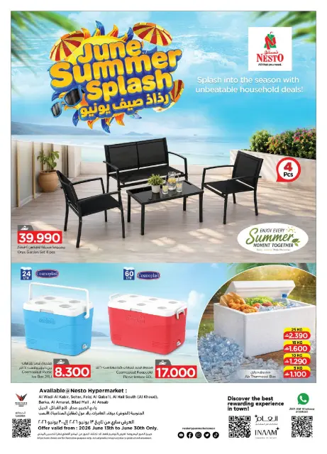 Nesto Oman offers from 13 to 30 June 2026 June Summer Splash - Page 1