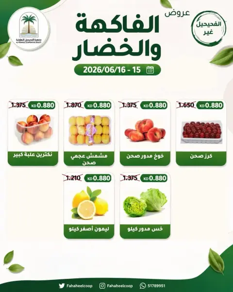 عروض جمعية الفحيحيل التعاونية الكويت من ١٥ حتى ١٦ يونيو ٢٠٢٦ عرض الخضار والفاكهة - صفحة 3