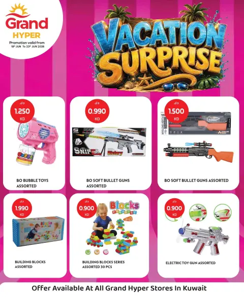 Grand Hypermarket Kuwait offers from 18 to 23 June 2026 Vacation Surprise Offers - Page 2