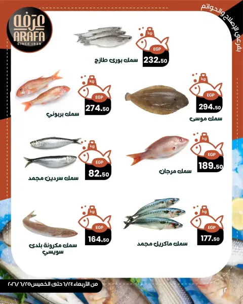 Arafa market offers in Fayoum from 24 to 25 June 2026 Fish Sale - Page 3