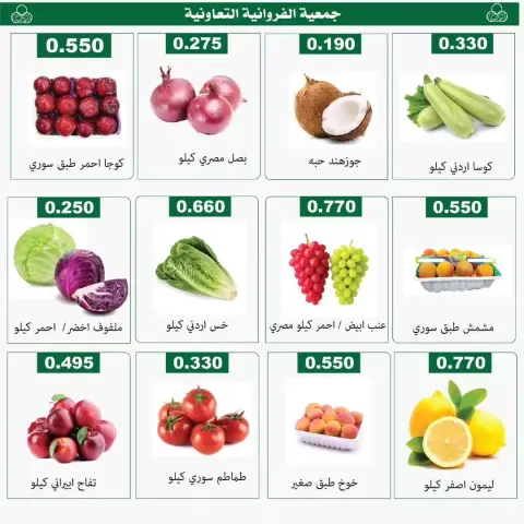 عروض جمعية الفروانية الكويت الخميس ٢٥ يونيو ٢٠٢٦ عروض الخضار والفواكه - صفحة 3