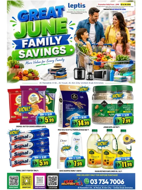 Offres Hypermarché Leptis Émirats arabes unis de 25 à 28 juin 2026 Offres d'épargne familiale - Page 3