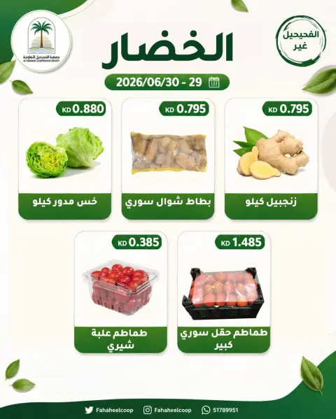 عروض جمعية الفحيحيل التعاونية الكويت من ٢٩ حتى ٣٠ يونيو ٢٠٢٦ عرض الخضار والفاكهة - صفحة 3