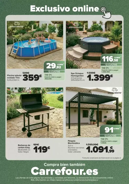 Offres Carrefour Espagne de 19 juin à 8 juillet 2026 Terrasse et jardin - Page 16