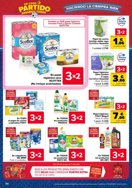 Offres Carrefour Espagne de 25 juin à 13 juillet 2026 3 pour 2 sur plus de 5 000 produits - Page 64