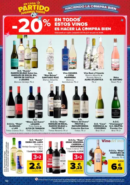 Offres Carrefour Espagne de 25 juin à 13 juillet 2026 3 pour 2 sur plus de 5 000 produits - Page 52