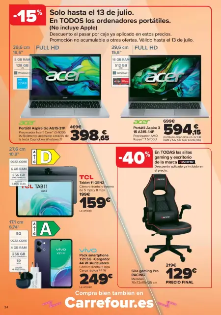 Offres Carrefour Espagne de 22 juin à 20 juillet 2026 CONGES - Page 24