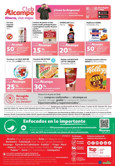 Offres Alcampo Espagne de 30 juin à 14 juillet 2026 Vous gagnez des ventes - Page 12