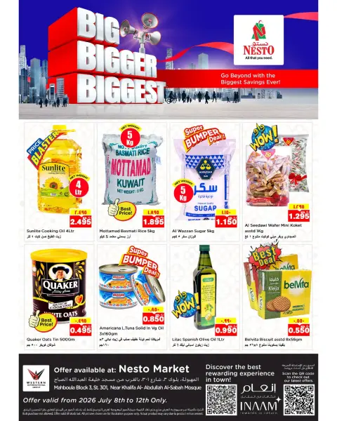Ofertas de Nesto Hipermercados Mhbwlh de 8 a 12 julio 2026 Grande/más grande/el más grande - Bloque 3 Sucursal - Página 1