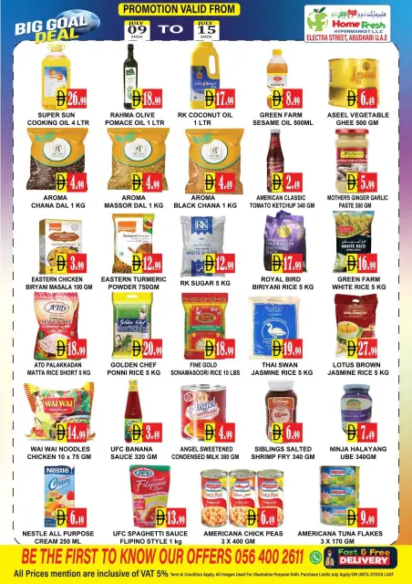 Ofertas de supermercado Home Fresh Emiratos Árabes Unidos de 9 a 15 julio 2026 Ofertas de grandes objetivos - Página 2