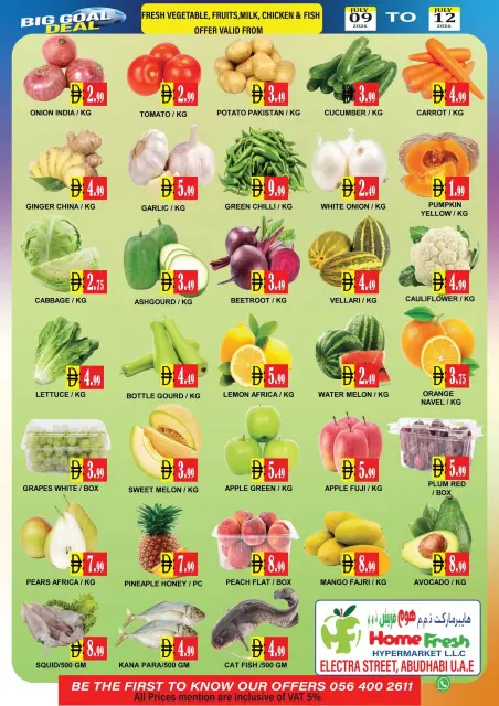 Ofertas de supermercado Home Fresh Emiratos Árabes Unidos de 9 a 15 julio 2026 Ofertas de grandes objetivos - Página 4