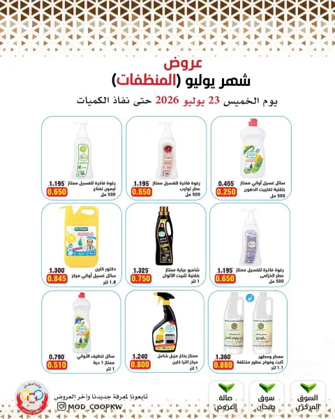 عروض جمعية وزارة الدفاع الإستهلاكية الخميس ٢٣ يوليو ٢٠٢٦ عروض المنظفات - صفحة 13