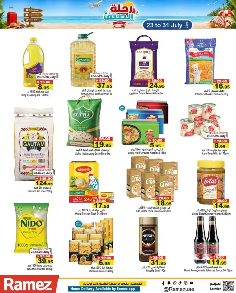 Ramez Markets UAE offers from 23 to 26 July 2026 Summer Trip Deals - Page 8