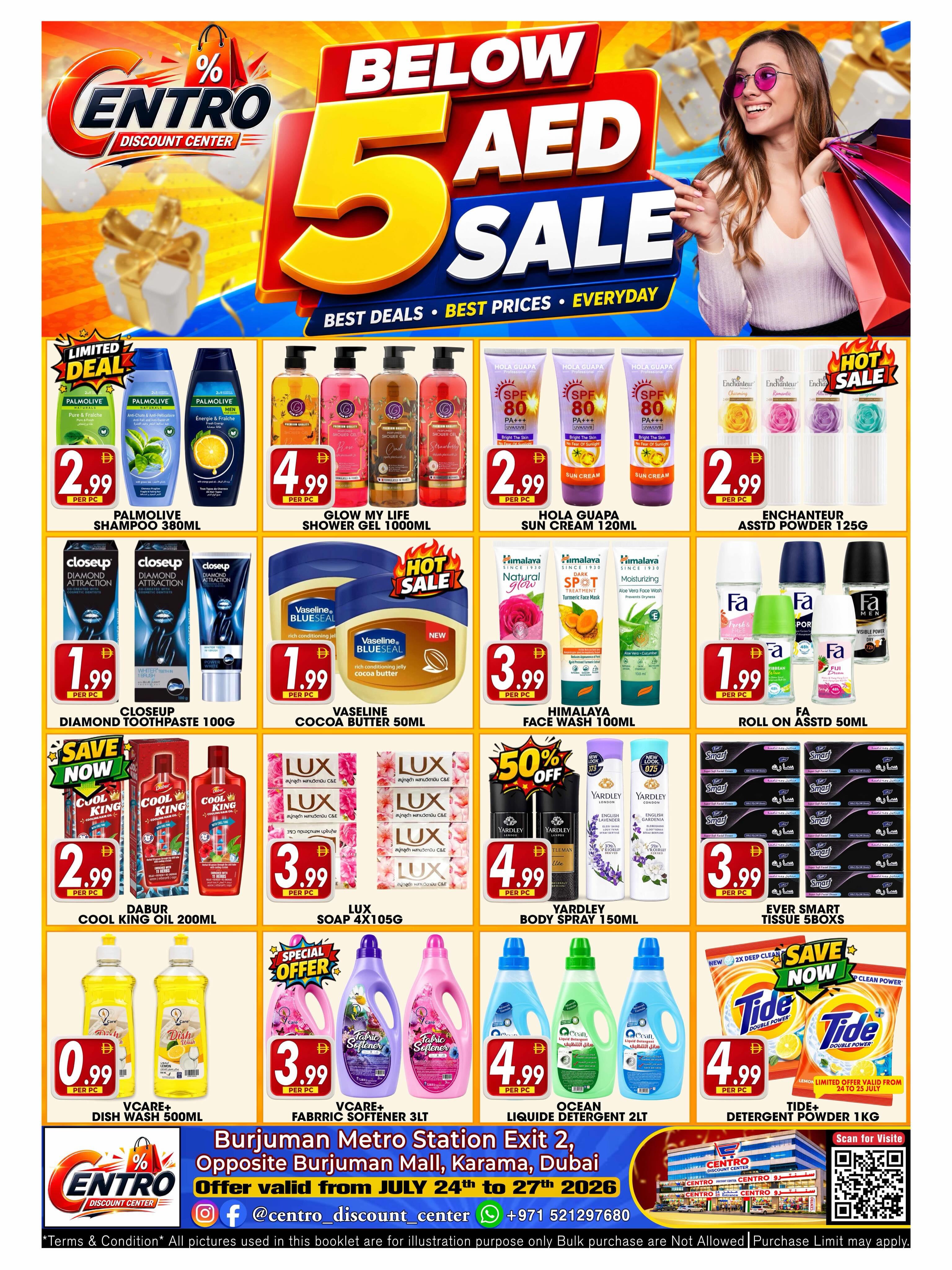 Centro Discount Center offers in BurJuman from 24 to 27 July 2026 Below 5 Offer - Page 1