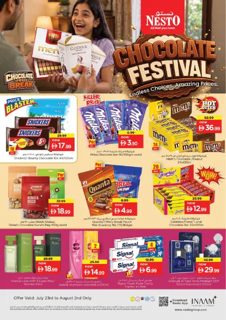 Nesto UAE offers from 23 July to 2 August 2026 Chocolate Festival Offers - Page 1