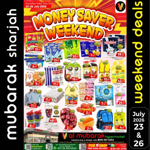 Al Mubarak offers in Sharjah from 23 to 26 July 2026 Weekend Deals - Page 1