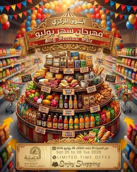 عروض جمعية الدعية التعاونية الكويت من ٢٥ حتى ٢٨ يوليو ٢٠٢٦ مهرجان شهر يوليو - صفحة 1
