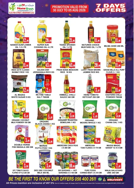 Home Fresh supermarket offers in Abu Dhabi from 30 July to 5 August 2026 Summer Deals - Page 2