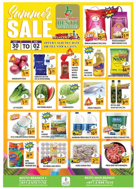 Besto offers in Abu Dhabi from 30 July to 2 August 2026 Summer Deals - Page 1
