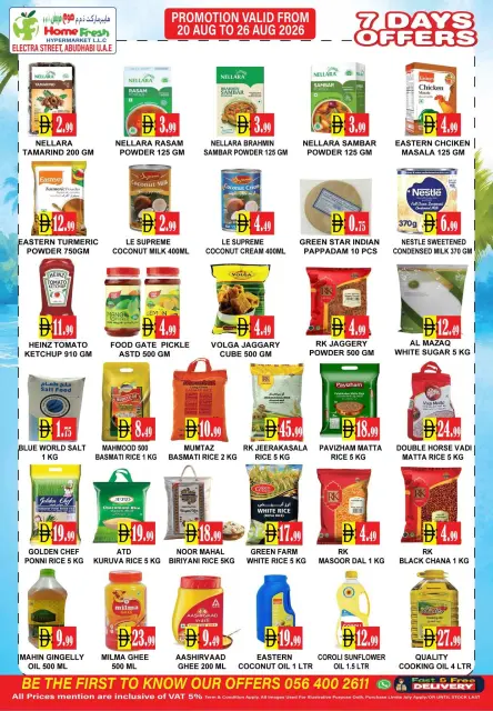 Ofertas de supermercado Home Fresh Abu Dhabi de 20 a 26 agosto 2026 Happy Onam Festival - Página 6