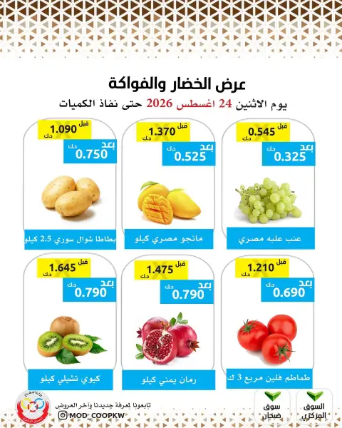 Ofertas de cooperativa Mod lunes 24 agosto 2026 Oferta de frutas y verduras - Página 3