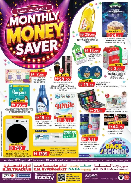 Km trading offers in Abu Dhabi from 27 August to 2 September 2026 Monthly Money Saver - Page 1