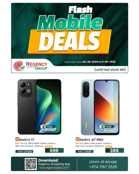 Regency Shopping Complex Qatar offers from 4 to 11 September 2026 Mobile Deals - Page 1