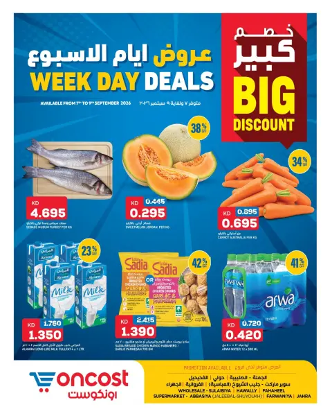 Ofertas de Oncost Kuwait de 7 a 9 septiembre 2026 Ofertas de días laborables - Página 1