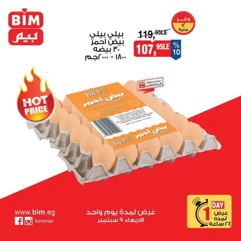 عروض بيم ماركت مصر الأربعاء ٩ سبتمبر ٢٠٢٦ عروض البيض - صفحة 4