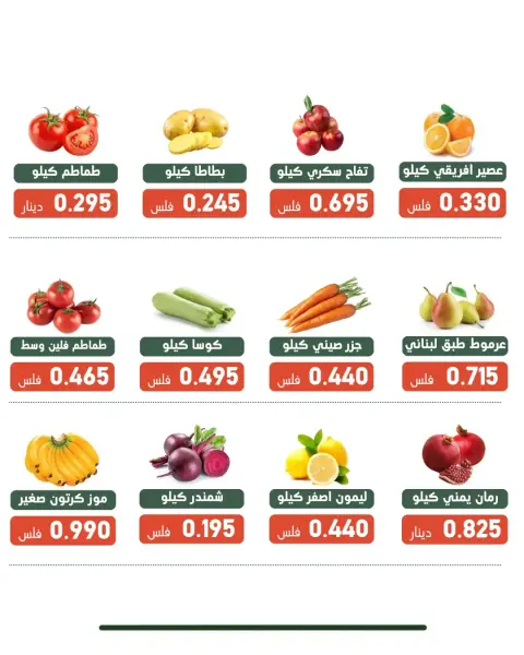 عروض جمعية الأندلس والرقعى التعاونية الثلاثاء ١٥ سبتمبر ٢٠٢٦ عرض الخضار والفاكهة - صفحة 2
