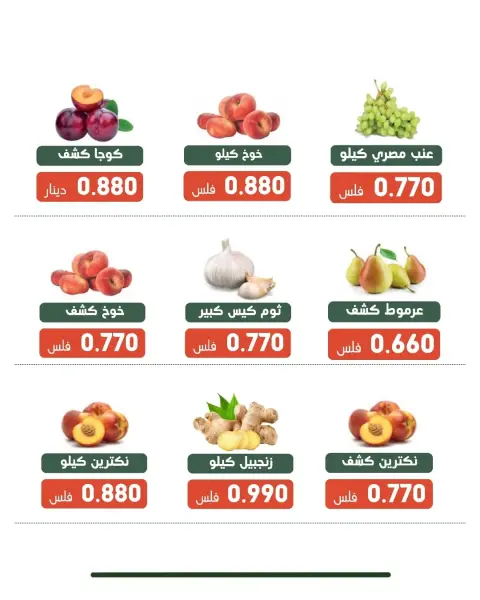 عروض جمعية الأندلس والرقعى التعاونية الثلاثاء ١٥ سبتمبر ٢٠٢٦ عرض الخضار والفاكهة - صفحة 3